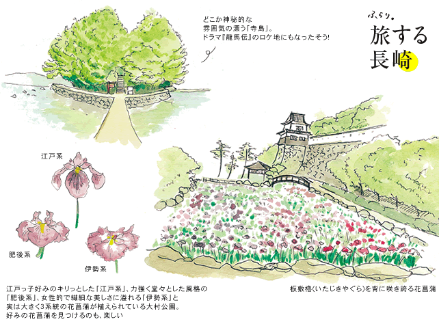 第27回 「花菖蒲が彩る、城下町・大村をぶらり。」