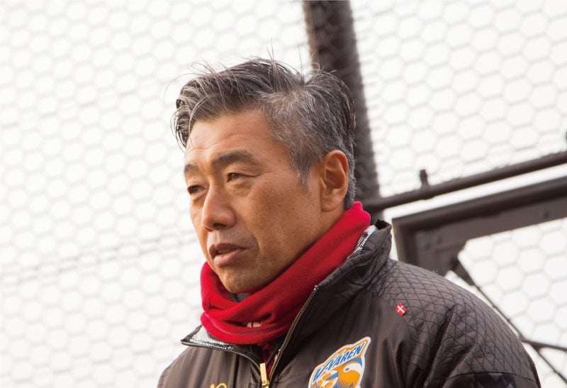 開幕戦を前にマスコミ陣に現状の想いを語ってくれた高木監督。その表情からも試合にかける真摯な姿勢を感じる