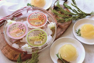 オーガニック甘味料・アガベを使った 体にもやさしい、夏季限定、自慢のゼリー！