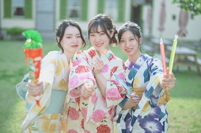 みなとまつりも手軽に浴衣スタイルで 着付け込みのレンタルスタート!