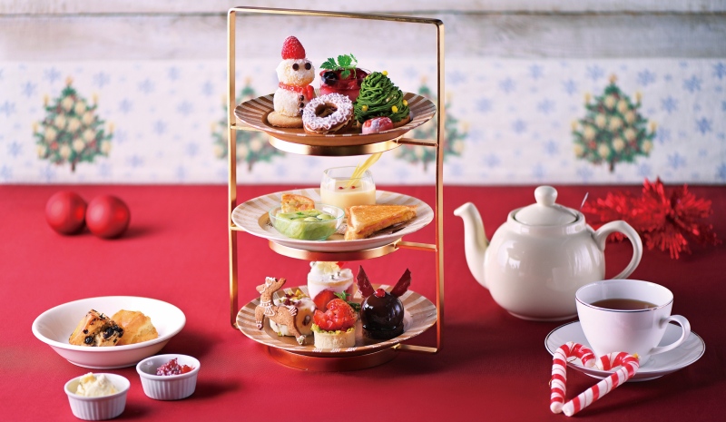 ヒルトン長崎 クリスマスをモチーフにしたスイーツ・セイボリーを盛り込んだアフタヌーンティー