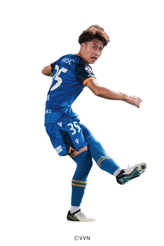 安部大晴 選手の全身写真