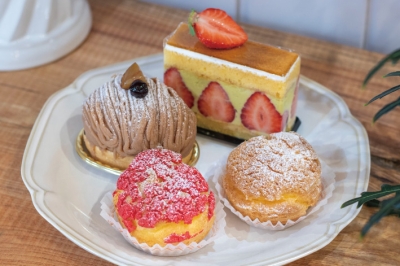 pâtisserie Petite Plageのシュークリームやモンブラン