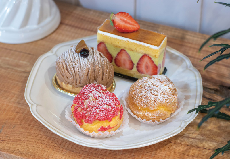 pâtisserie Petite Plageのシュークリームやモンブラン