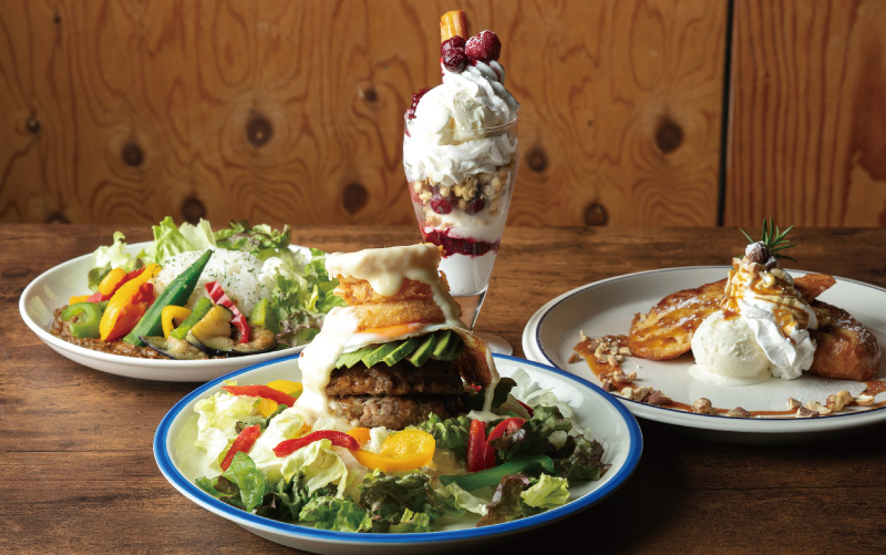 Roxy.Bros Cafeのロコモコやデザート